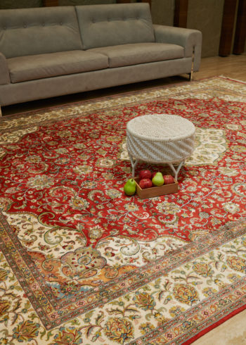 Silk carpet for living room