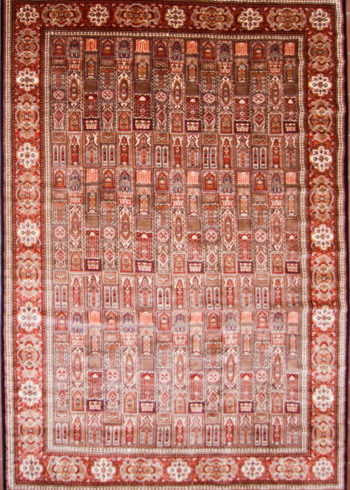 Hand knotted oriental dining room rug