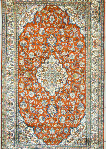 Pure silk bedroom carpet 5 by 3