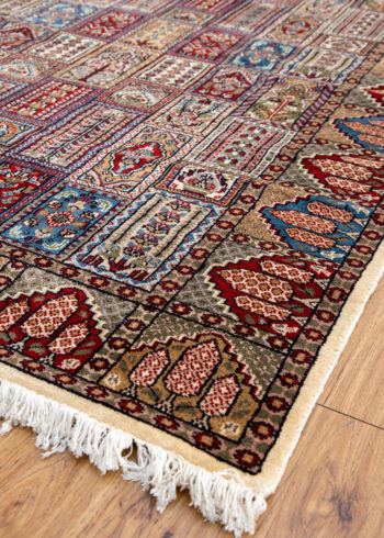 Geometric Persian coffee table rug