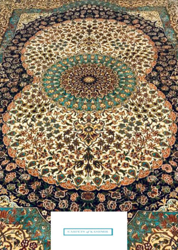 natural silk handmade coffee table rug
