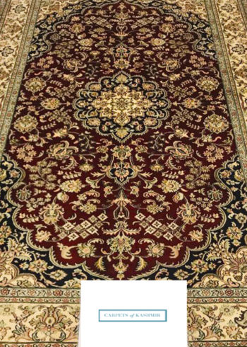 Kashmir pure natural silk foyer carpet