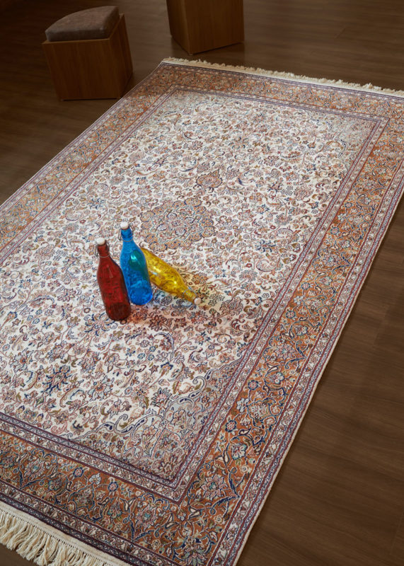 DT Household carpet feel smooth silk carpet bedroom living room bedside carpet Color : A, Size : XS 