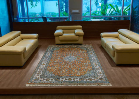 Living Room Oriental Silk Rug