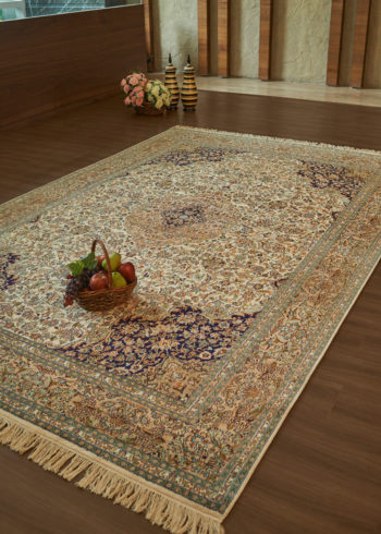 10 by 7 living room hand-made Kashmir carpet