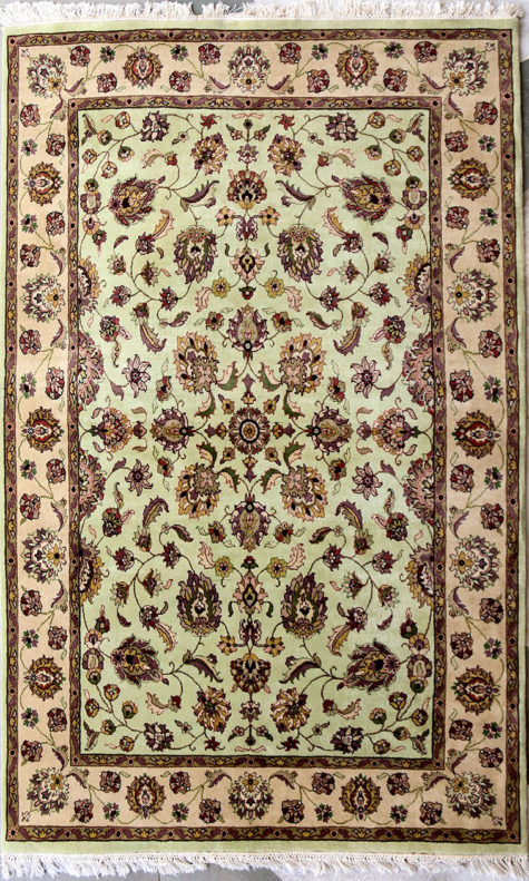 Floral design coffee table carpet