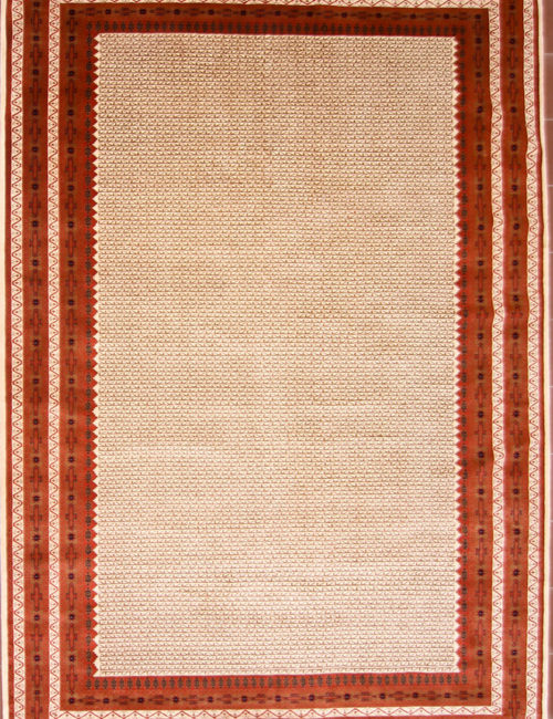 Geometric design dining room rug