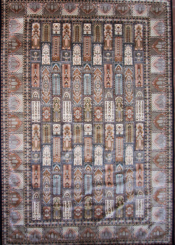 Large wool silk living room carpet