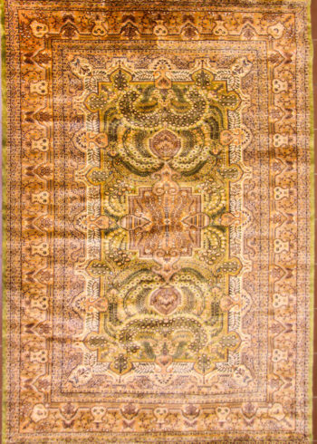 Living room wool silk handmade rug