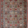 Hand knotted red coffee table rug