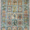 geometric design pure silk bedroom carpet