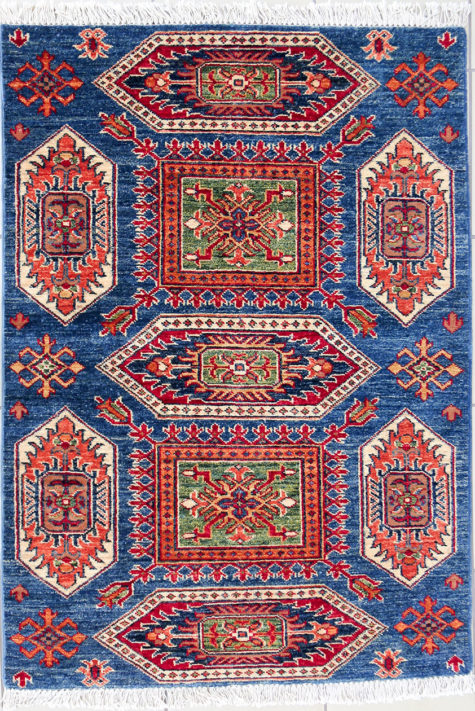 handmade hand spun Afghan design rug