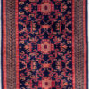 Pure wool scatter rug with Geometric design - Caucasian Lineage