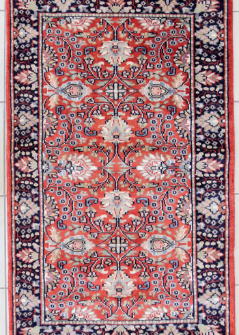 wool silk oriental floral design area rug