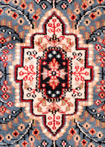 bedside floral design wool silk carpet