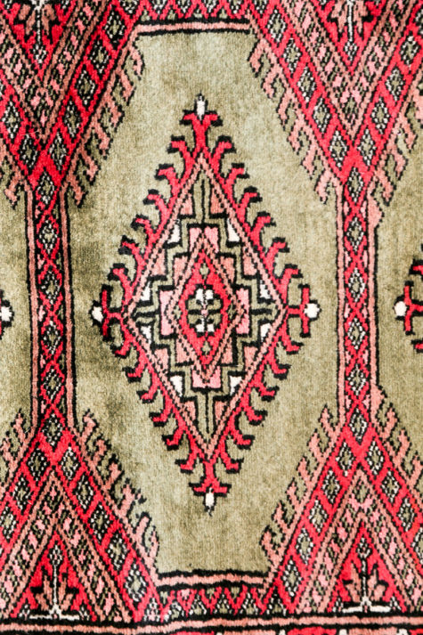 Geometric - Afghan Lineage pure wool bedside rug