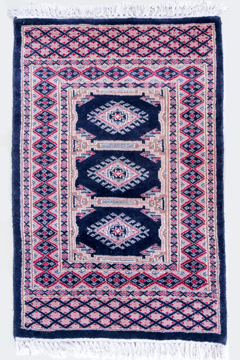 hand knotted pure wool bedside rug