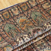 Handmade wool silk runner from Carpets of Kashmir with geometric design