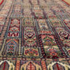geometric design oriental wool silk runner handmade hand knotted corridor rug