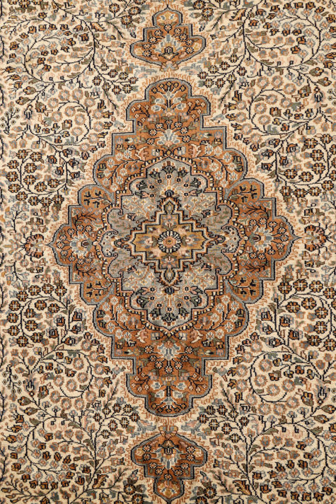 floral design handmade rug
