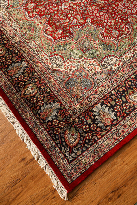wool silk persian floral design rug