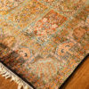 geometric design pure silk rug