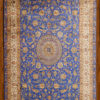 floral design pure silk living room rug
