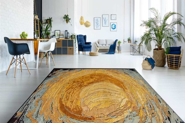 Hand-tufted contemporary living room rug