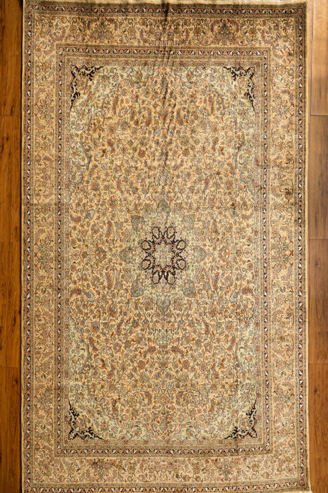 oriental floral design living room silk rug