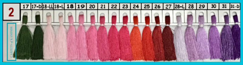 pashmina shawls color chart 2