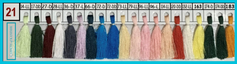 Pashmina Shawls Color Chart For Plain And Embroidered For Corporate Gifting