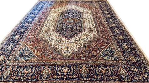 Dining room handmade rug from Carpets Of Kashmir with free worldwide delivery