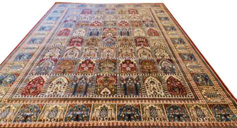 geometric Persian hand made rug