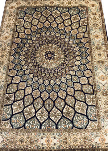 natural silk bespoke coffee table rug