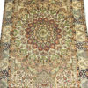 floral design oriental pure silk rug