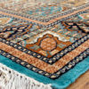 geometric design Indo Persian handmade rug