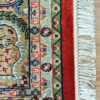 wool silk floral design Kashmir carpet