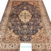 hand-knotted coffee table silk carpet
