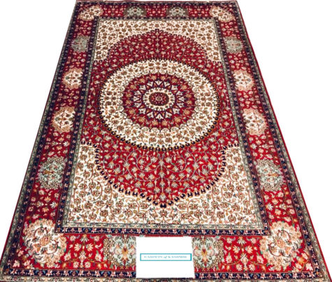 natural mulberry silk coffee table rug