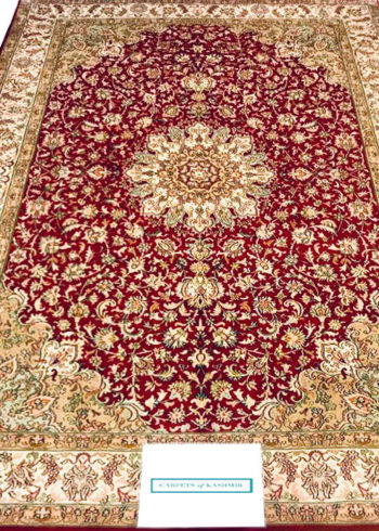 pure natural mulberry silk coffee table rug