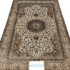 Persian mulberry silk coffee table rug