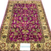 pink Persian coffee table rug