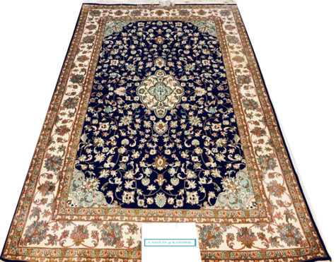 coffee table silk rug