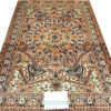 golden oriental coffee table rug