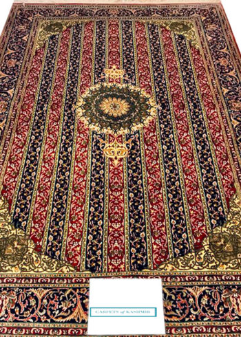 red oriental hand made carpet