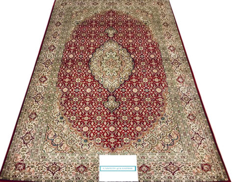 6 by 4 handmade hand-knotted rug