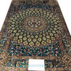 green handmade hand-knotted rug