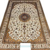 white oriental 6 by 4 rug
