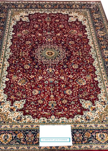 6 by 4 red Persian coffee table rug