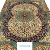 natural silk handmade coffee table rug